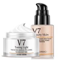 【洗面奶爽肤水乳液隔离霜素颜霜】V7补水套多规格可选男女 懒人素颜霜+隔离霜