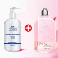 买1送1氨基酸洗面奶祛痘女男学生控油深层清洁卸妆洁面乳正品 洗面奶+樱花香芬身体乳