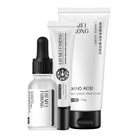 氨基酸洗面奶女去黑头收缩毛孔控油保湿去痘洁面乳学生洗面奶男士 洗面奶+祛痘膏+原液