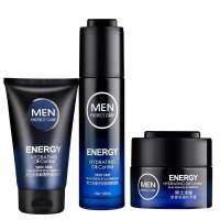 【小红书熬夜急救】男士洗面奶控油祛痘补水面霜保湿乳护肤品套装 洗面奶+保湿乳+面霜