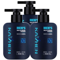 男士洗面奶控油补水保湿洗面奶抗痘清洁毛孔正品洁面乳男学生 卡绅酷爽洗面奶(3瓶)