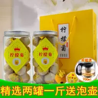 柠檬菊花茶球柠檬红茶小柠红菊花茶金丝皇菊滇红茶罐装500g一斤
