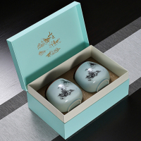 明前春茶高山信阳毛尖2020新茶礼盒装嫩芽绿茶陶瓷罐散装栗香茶叶