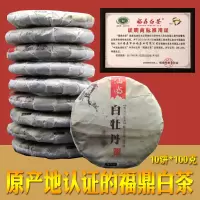 福鼎白茶饼春茶白牡丹白茶福鼎老白茶高山茶叶10饼装总1000克