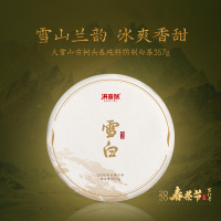 洪普号茶叶2020春茶大雪山古树茶纯料制普洱白茶雪白357g