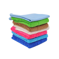 双层抹布吸水不掉毛加厚擦桌子擦地百洁布洗碗布擦玻璃七色保洁布|一套7条装