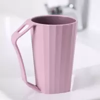塑料刷牙杯家庭创意洗漱杯家用漱口杯子情侣一对简约牙缸定制刻字|藕粉色1个