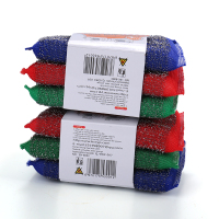 洗碗钢丝球带钢丝的海绵百洁布洗碗布厨房擦锅洗锅钢丝布魔力擦|两包6片装