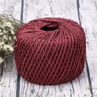 手工编织照片墙捆绑麻绳绳子diy材料装饰绳复古吊牌麻线绳幼儿园|2mm100米(咖啡色麻绳)