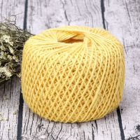 手工编织照片墙捆绑麻绳绳子diy材料装饰绳复古吊牌麻线绳幼儿园|2mm100米(黄色麻绳)