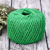 手工编织照片墙捆绑麻绳绳子diy材料装饰绳复古吊牌麻线绳幼儿园|2mm100米(绿色麻绳)