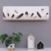 1.5匹2p布艺空调套空调罩挂机防尘罩北欧全包挂式海尔|乳白色全包防尘---羽毛 2P86*23*30cm(2件元)