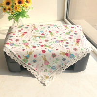 打印机罩复印机传真机盖布罩一体机防尘布万能盖巾布艺方巾斗柜布|欢乐时光 加大尺寸:80*80cm(一个装)