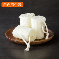 丝瓜络洗碗布百洁布厨房用品清洁刷锅洗碗神器不沾油天然丝瓜瓤|挂绳3个-(漂白款)