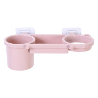 电吹风机架子洗澡间收纳架置物架厕所卫生间浴室|北欧粉【吹风机架】