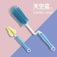 长柄杯刷刷子硅胶洗杯刷无死角去茶渍水杯保温杯清洁刷婴儿奶瓶刷|天空蓝