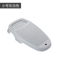 搓衣板子加厚防滑家用一体式洗衣板创意洗衣服搓衣板跪用惩塑料|小号-灰白色