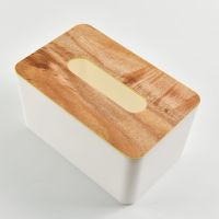 大理石纹多功能创意家用遥控器纸巾盒收纳盒纸巾盒客厅纸巾盒|榆木盖 纸巾盒+收纳盒