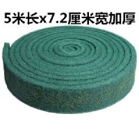 工业百洁布金刚砂拉丝布洗锅神器厨房加厚硬不锈钢铁板烧除锈去污|绿色5米长×7.2厘米宽加厚