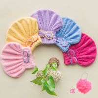 干发帽吸水速干长发吸水毛巾擦头发速干洗头帽浴帽干发巾女头巾|玫色+蓝红(送浴球)