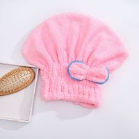 干发帽吸水速干长发吸水毛巾擦头发速干洗头帽浴帽干发巾女头巾|粉色一个装