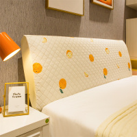 木床头套罩全包北欧万能床头罩卡通可拆洗床头防尘软包木ins夹棉|小橙子 床头长【1.2米】