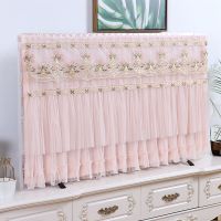 电视机套防尘罩5065寸壁挂式平面曲面盖帘布巾55英寸开机不取液晶|如意花粉粉(开机不取款) 48/49英寸