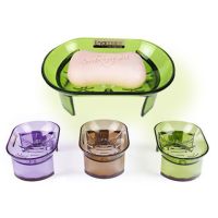 卫生间洗衣皂架子浴室高脚3只大号香皂盒创意塑料沥水洗衣肥皂盒|自备颜色3只装