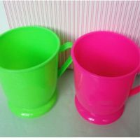 宿舍家用水杯子两元店6-48个洗漱口牙缸日用百货源塑料刷牙杯|标签款颜色随机 30个