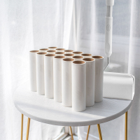 粘毛器滚筒长柄滚刷大号加长家用床上可撕式替换纸沾粘毛神器猫毛|16CM长柄粘毛器+18卷替换装共1140撕