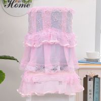 饮水机罩水桶盖巾欧式饮水机套防尘罩子布艺蕾丝简约现代客厅家用|连理枝粉色 标准尺寸两件套