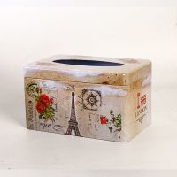 北欧创意家居铁艺抽纸盒客厅家用收纳卷纸筒纸抽盒简约纸巾盒铁盒|铁塔玫瑰