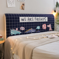 全包床头套床头罩北欧ins实木床防撞头靠背罩万能皮床防尘保护套|鳄鱼知己018 高度50-65*长度180cm（通用）