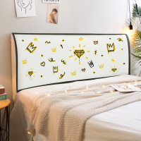 全包床头套床头罩北欧ins实木床防撞头靠背罩万能皮床防尘保护套|钻石的荣耀483 高度50-65*长度120cm(通用)