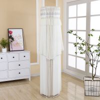 柜机空调罩美的海尔圆柱形立体空调罩格力防尘保护罩|民主风灰色 格力i铂2代