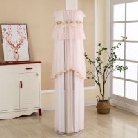 柜机空调罩美的海尔圆柱形立体空调罩格力防尘保护罩|彩云之南(粉) 美的云行/御行/天行/智行/慧行