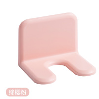 吹风机架免打孔卫生间置物架浴室挂架风筒支架收纳电吹风壁挂架子|绛樱粉