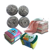 刷洗大王厨房刷锅神器钢丝球家用百洁刷碗海绵布套装组合清洁用品|自由搭配十一件备注即可 图中宝贝抹布颜色可选