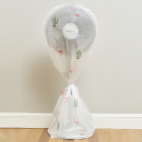 电风扇防尘网罩子落地式立体保护罩外罩通用塔扇全包网套收纳包袋|火烈鸟大号[全包裹防尘防潮防水]