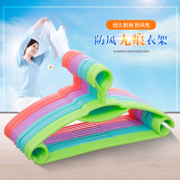 防风衣架卡扣家用塑料无痕防滑多功能晾晒衣架防风衣服挂衣撑子