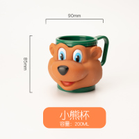 儿童牙杯男孩南瓜卡通幼儿园可爱女孩洗漱杯防摔蜗牛牙缸宝宝刷牙|小熊牙杯[小号]