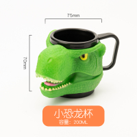 儿童牙杯男孩南瓜卡通幼儿园可爱女孩洗漱杯防摔蜗牛牙缸宝宝刷牙|绿恐龙杯[小号]