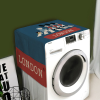 滚筒洗衣机床头柜盖布多用棉麻盖巾罩防水防|伦敦 35*100微波炉烤箱通用（防水防污）