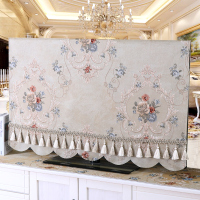 欧式布艺47寸液晶电视机盖布55寸65寸挂式电视|lyh宾妮-米黄2020新款 42寸(约宽度102*高度60cm)