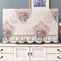 欧式布艺47寸液晶电视机盖布55寸65寸挂式电|lyh戴维斯-米白色 52寸(约宽度122*高度70cm)