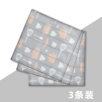 厨房挂式擦手巾家务清洁用品加厚洗碗抹布不掉毛不沾油吸水毛巾|加厚加大百洁布厨具款[3条装]