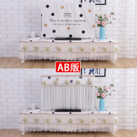 双面电视机罩防尘罩套挂式55英寸65液晶电|圆点字母-AB版双面设计 同款电视柜罩-适合家具面宽45cm长200cm左右