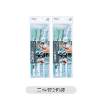 奶瓶奶嘴去凹槽缝隙除渍小刷子日本保温杯盖缝隙清洁刷|三件套2包装