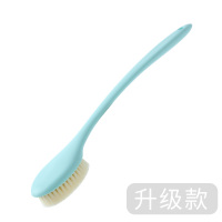 搓澡刷洗澡沐浴刷子长柄软毛搓澡巾搓背部不求人成人擦背神器搓泥|蓝色-升级款