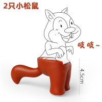 卫生间牙刷架置物浴室免打孔挂式粘钩插头挂钩剃须刀宿舍收纳架子|松鼠尾巴[红色]*2个装